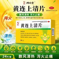 桐岭堂黄连上清片0.3g*24片 清热泻火肺胃热盛所致的头晕目眩 暴发火眼 牙齿疼痛 口舌生疮 咽喉肿痛 耳痛耳鸣 大便秘结 小便短赤商品图