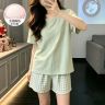 带胸垫云朵棉睡衣女款爆款2026新款夏季休闲宽松短袖短裤家居服商品图