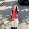 女童夏季套装2026新款洋气儿童无袖上衣中大童装背心阔腿裤两件套商品图