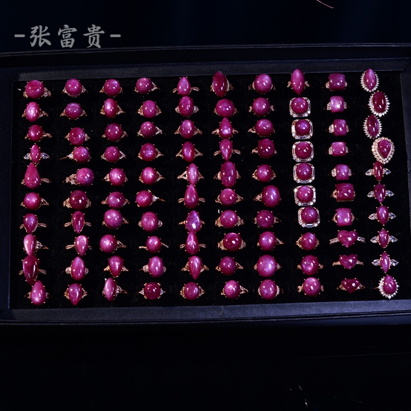 【HBS-021-2 原矿无烧红宝石戒指】多样性发其一商品图