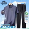 【桑蚕丝凉感套装】老爷车爸爸装冰丝Polo衫短袖休闲裤父亲节礼物商品图
