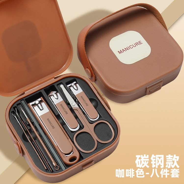 【8件套】防飞溅指甲刀套装家用指甲剪指甲钳修脚修甲美甲挖耳工具商品图