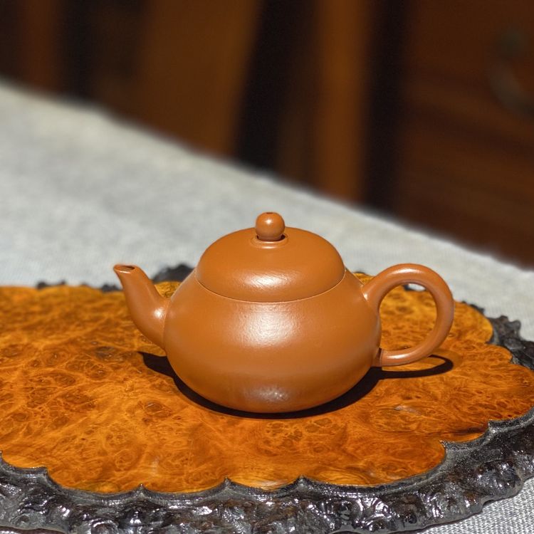 宜兴全手工紫砂壶小君德壶75cc原矿小煤窑朱泥国潮中式茶壶茶具商品图