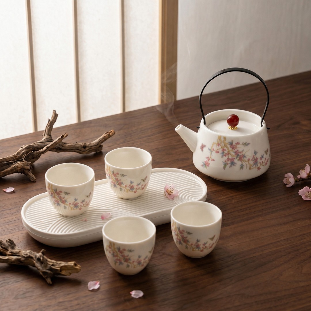 匠林瓷语茶具茶壶套装链接FL@@ZH4117商品图