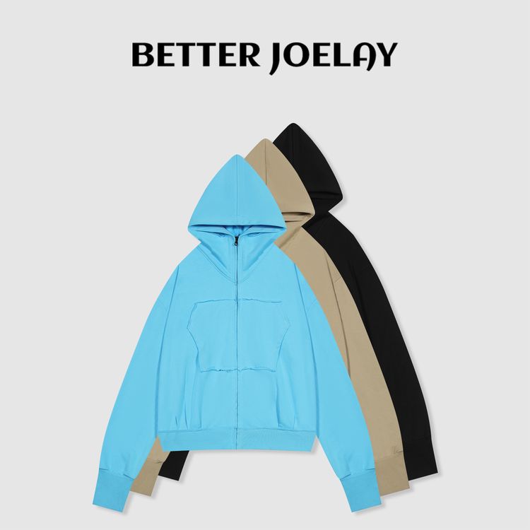 BETTERJOELAY-【椿野初见】时尚连帽休闲百搭开衫卫衣潮流KH5298商品图