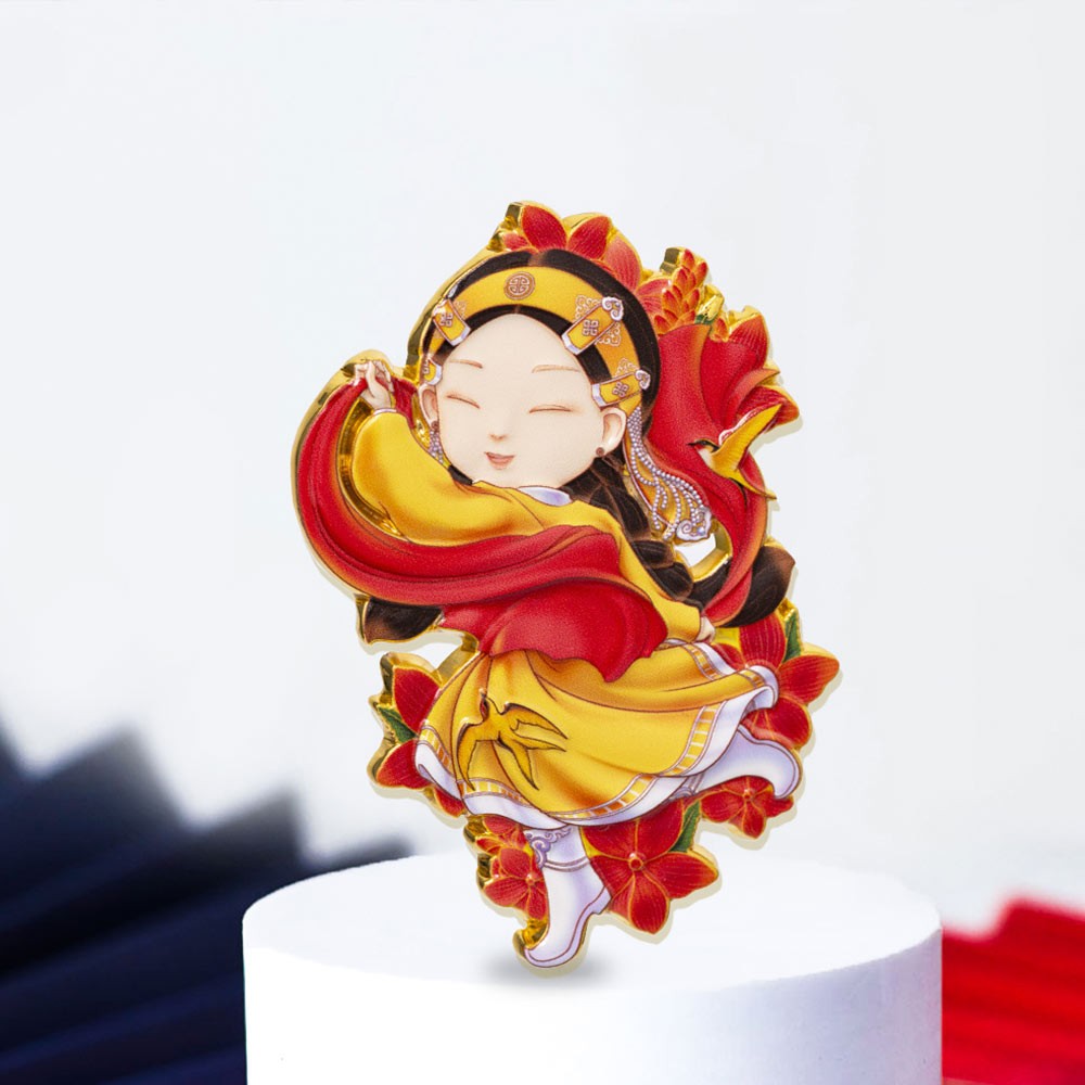 荣朝《安代舞》冰箱贴装饰磁贴旅游纪念品文创礼物磁性贴卡通伴手礼商品图