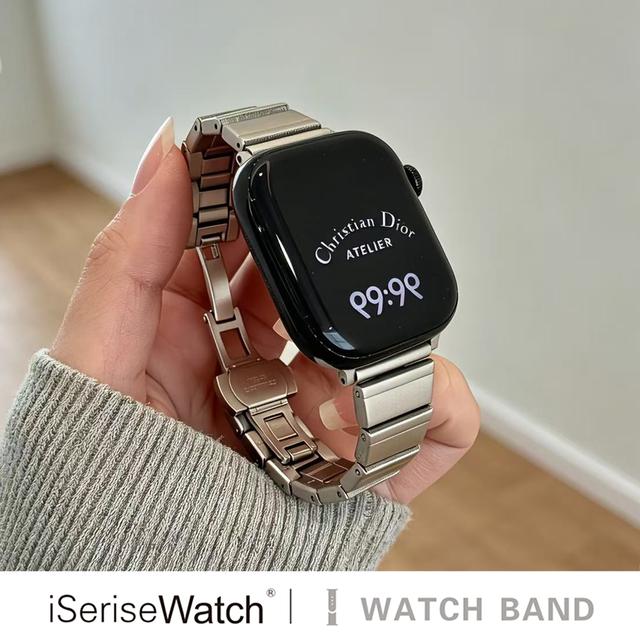 【小蛮腰金属】iserisewatch适用苹果手表表带iWatchs11百搭高级感商品图