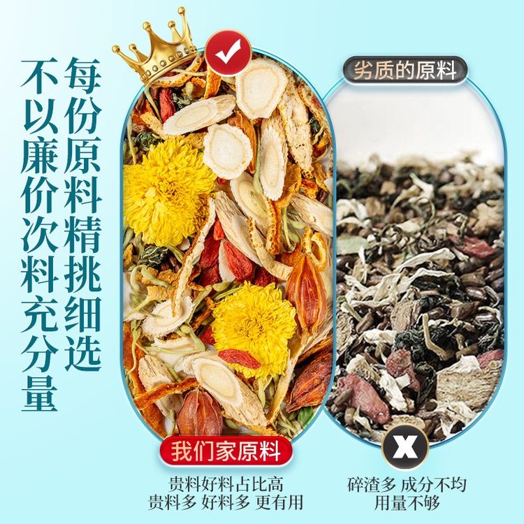 西洋参黄芪菊花枸杞决明子金银花蒲公英根水饮冲10g*10包茶饮料RF商品图