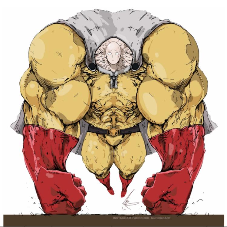 【限199版】MJ Hiblen 版画 One-Punch Man 40*40cm 带装裱商品图