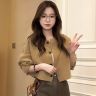 小香风短款毛衣外套女针织开衫2026秋冬新款显瘦百搭长袖上衣外搭商品图
