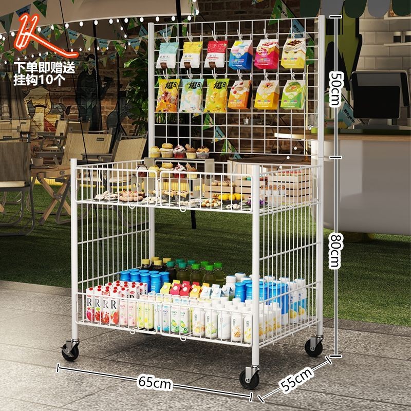 小米有品移动折叠摆摊小推车一秒收摊夜市专用地摊摊位花车促销展商品图