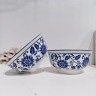 6英寸青花陶瓷羊角碗2个商品图