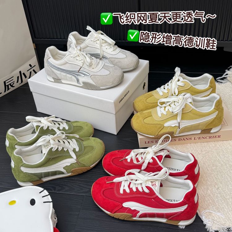 辰小六【糖果飞织网德训鞋】轻量软底休闲德训女鞋商品图