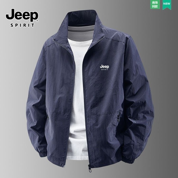 【反季特价】新款夹克立领春秋季外套男士户外休闲宽松大码男装上衣商品图