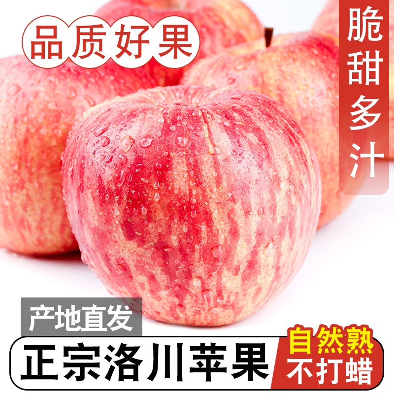 正宗陕西洛川苹果红富士新鲜时令脆甜水果2026新果包邮商品图