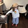 女童秋季套装2026新款女宝宝可爱卡通长袖T恤格子休闲裤两件套潮商品图