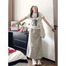 绝美漂亮休闲运动套装女2026春夏时尚穿搭一整套短袖半身裙两件套商品图