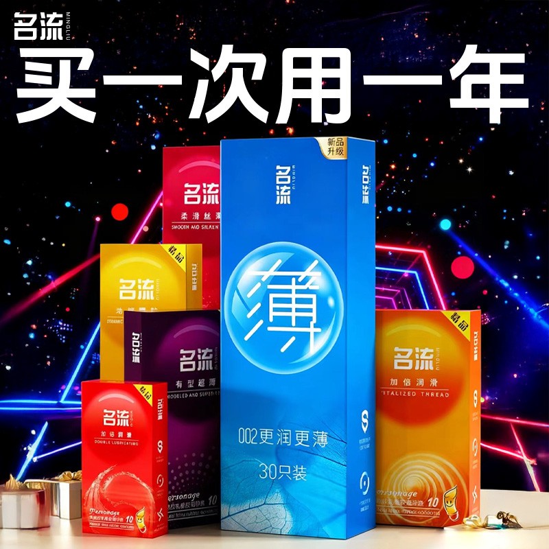 名流避孕套致薄002超薄情趣大颗粒安全套计生用品排行榜商品图