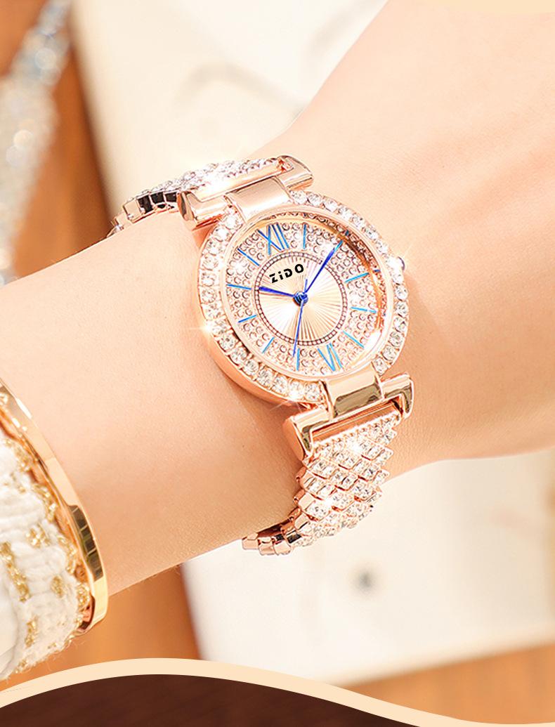 远华国际高端满钻星光精致奢华时尚潮流气质女士高颜值百搭腕表