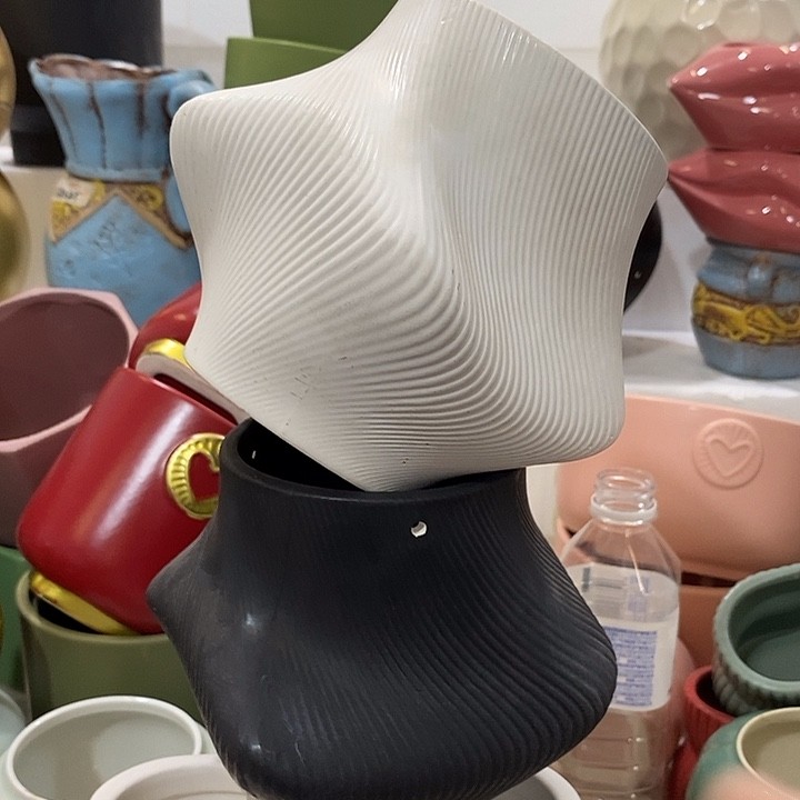 红陶凑满9.9包邮：瑕疵漏釉 /漏白带底孔外高 13口10商品图