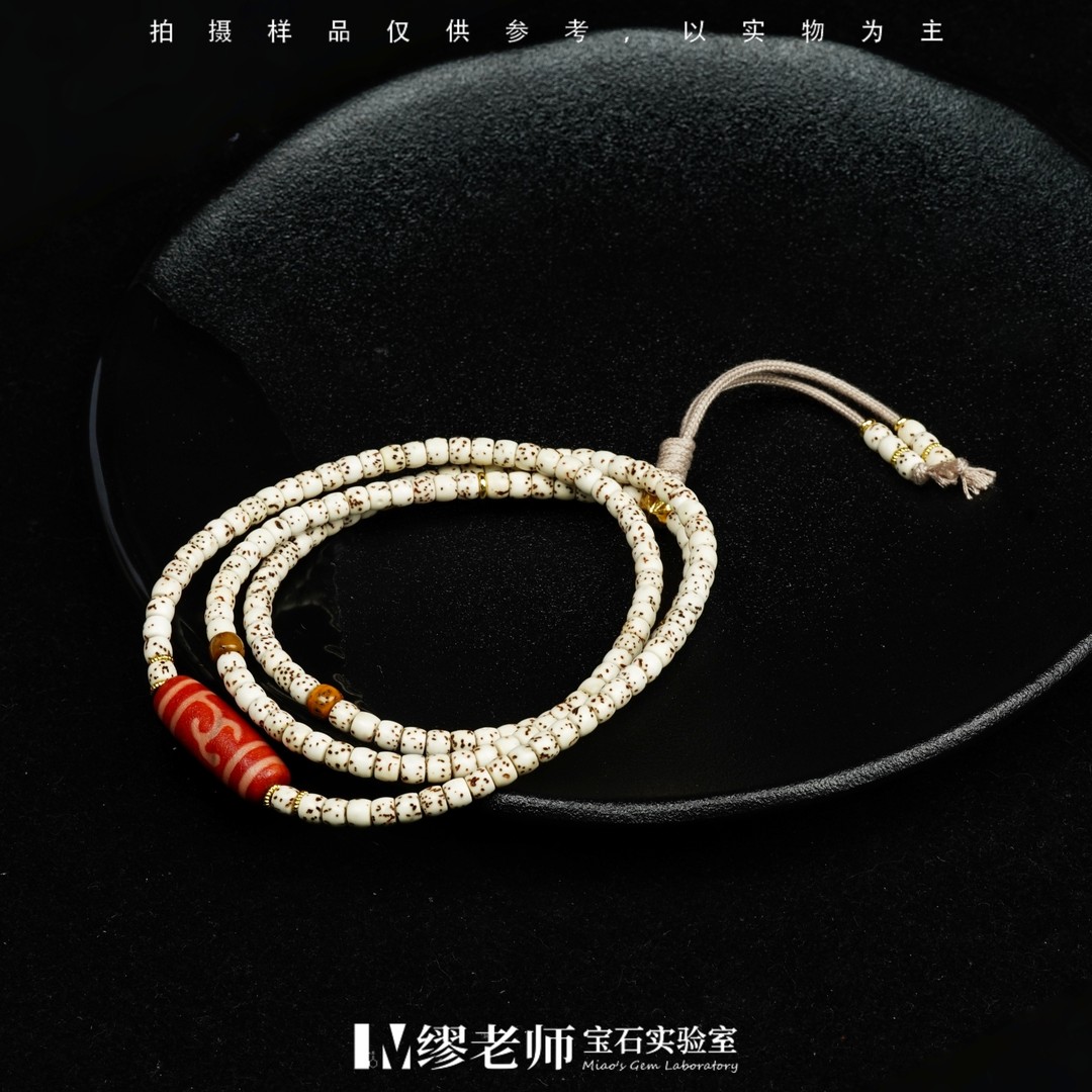【缪老师严选】SJ6082 星月菩提多圈+绿度母天珠/手链 多样性发其一商品图