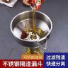 加厚不锈钢漏斗家用厨房多口径倒油过滤大号商用防滑酒 机械五金商品图