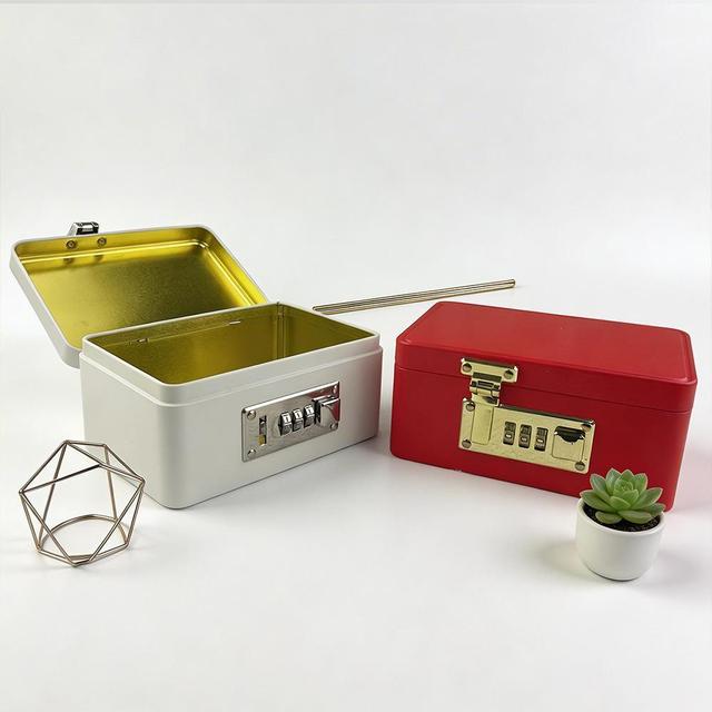 办公设备及带锁密纳桌面理贵重保管盒保险柜保险箱保管箱商品图