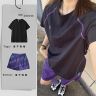 运动速干衣套装男女款夏季冰皮短袖t恤羽毛球服跑步健身骑行服商品图