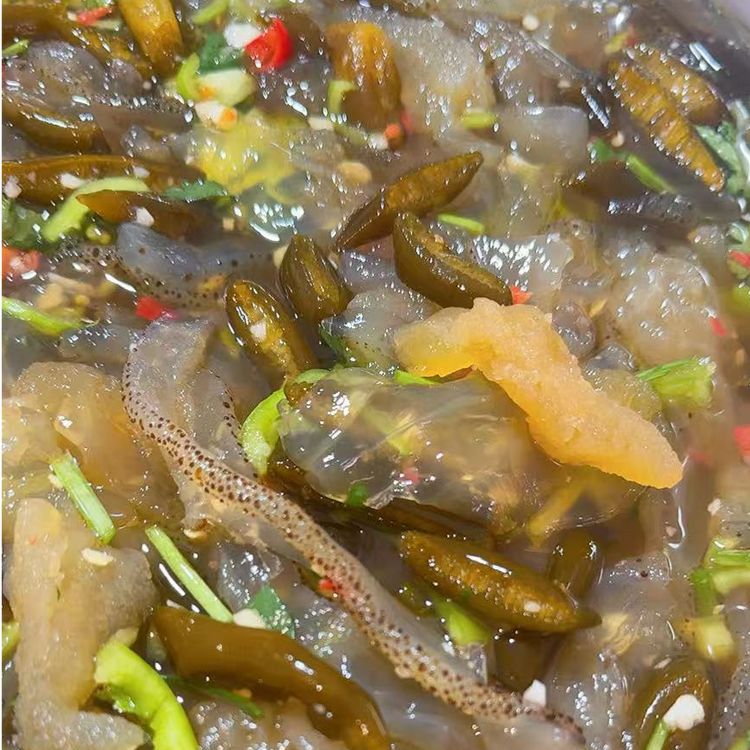 主播罕林酸辣海蜇大杂烩1000克商品图