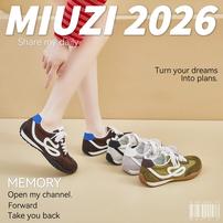 MIUZI/谬姿 日系多巴胺冰丝莱卡内增高阿甘鞋女潮跑步休闲德训鞋商品图