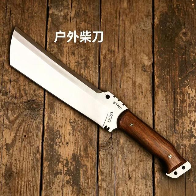 老式一体龙骨户外露营砍柴刀加厚砍骨刀高硬度求生家用锋利水果刀商品图