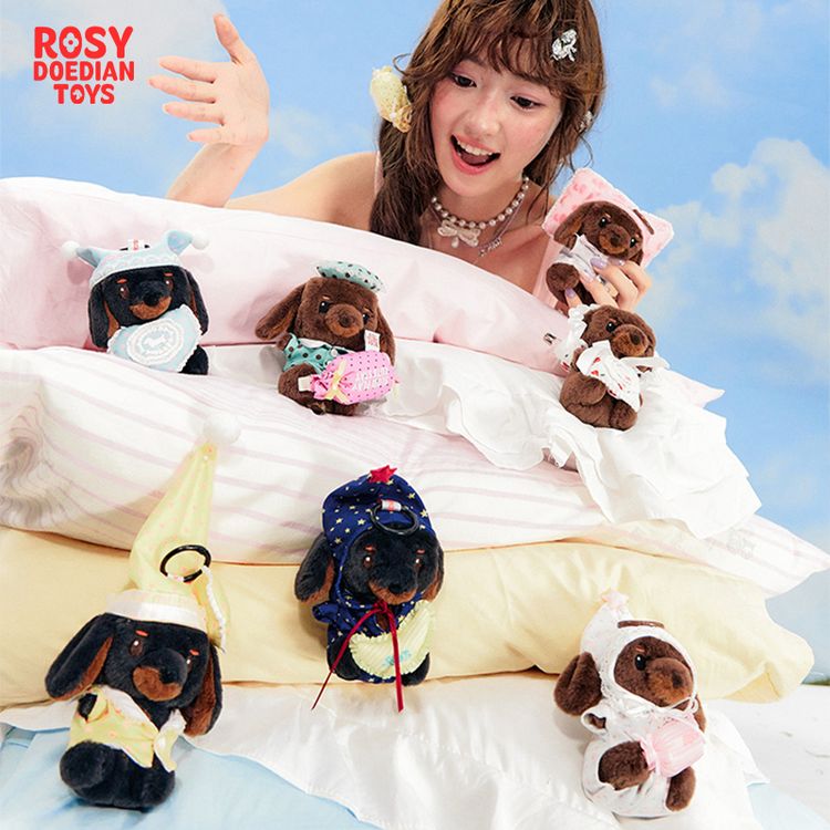 ROSYDOEDIAN TOYS《枕头大战》毛绒挂件盲盒玩具挂件七夕生日礼物商品图