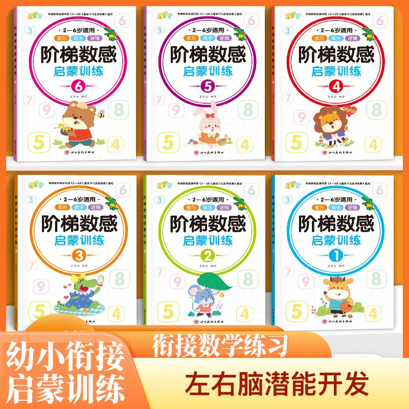 幼小衔接阶梯数感思维训练左右脑潜能开发专注力一年级早教测试题商品图