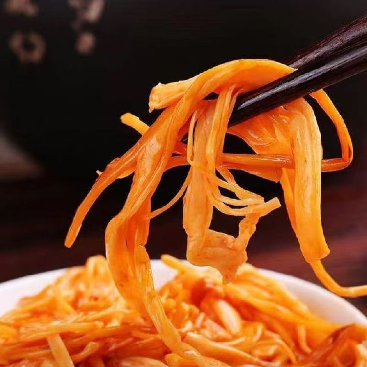【华老黑切片】香辣金针菇酱菜红油咸菜即食下饭菜开胃小咸菜15包商品图