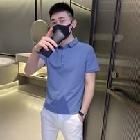 polo衫男韩版潮流夏季薄款短袖2022新款潮牌简约百搭翻领t恤商品图