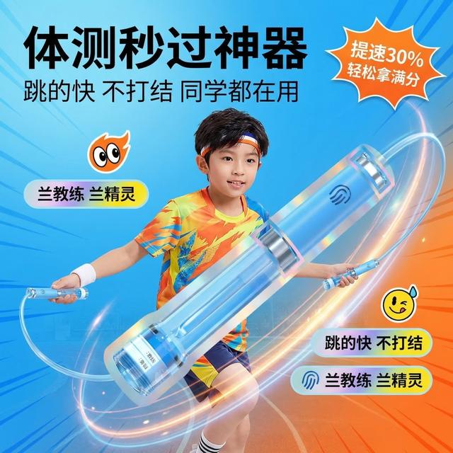 【开学送赠品】兰精灵双轴承不打结初学中小学生专用考试中考体侧商品图