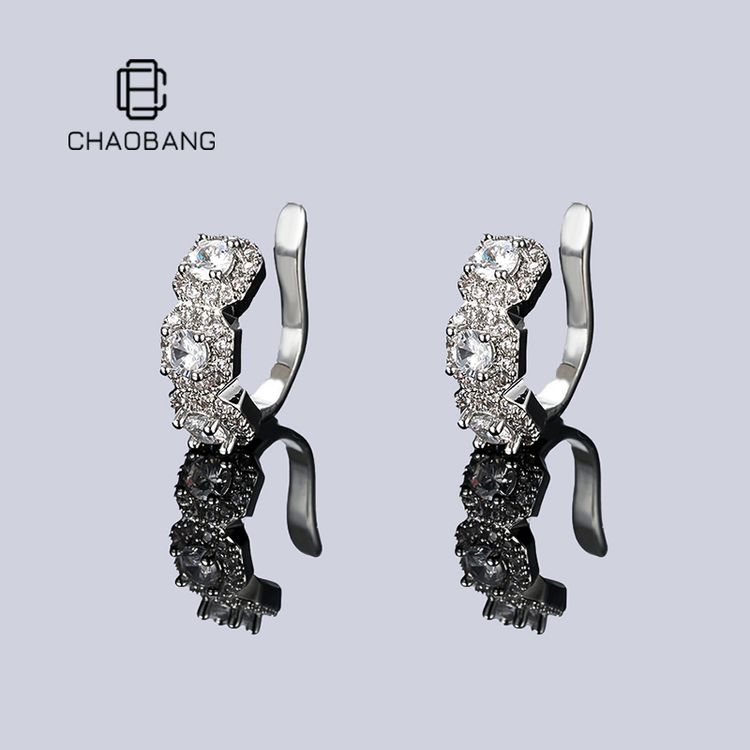 铜合金耳饰 chaobang/潮邦 无耳洞冰糖耳夹欧美高级感耳饰ins饰品商品图