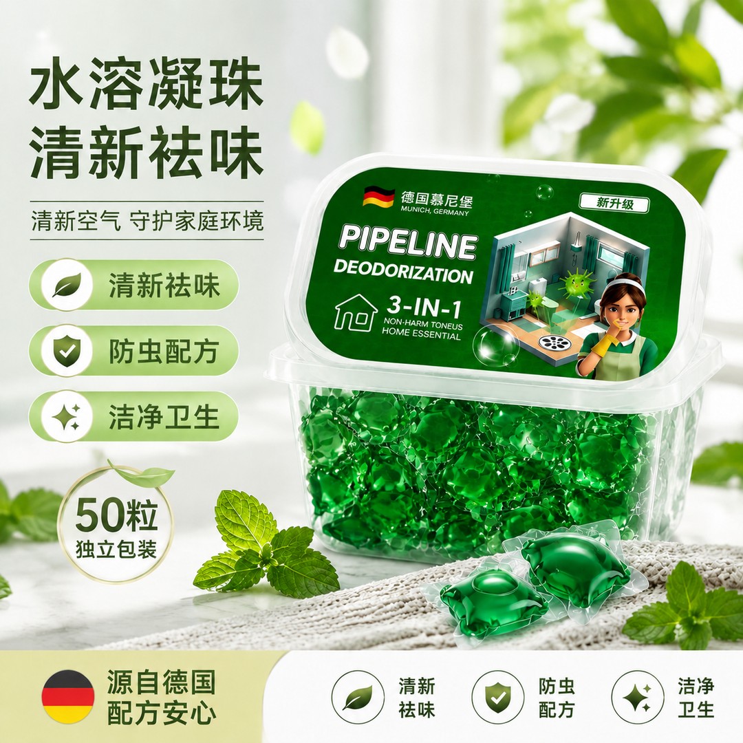 【除臭霸王】超强效力异味克星来自德国科技除臭留香不伤管道商品图