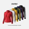 XVRV2026早秋新款螺纹棉插袋条纹立领运动外套全拉链百搭上衣商品图