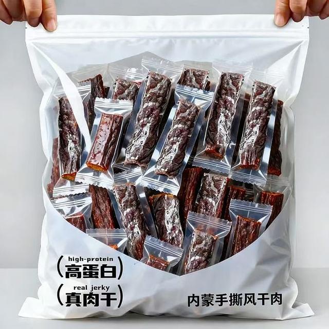 【爆款1斤装】正宗手撕内蒙古特产肉干休闲解馋宿舍零食非牛肉干商品图