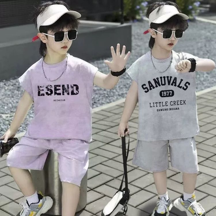 【新人福利】夏季套装宝宝背心短裤两件套洋气韩版休闲家居服夏天商品图