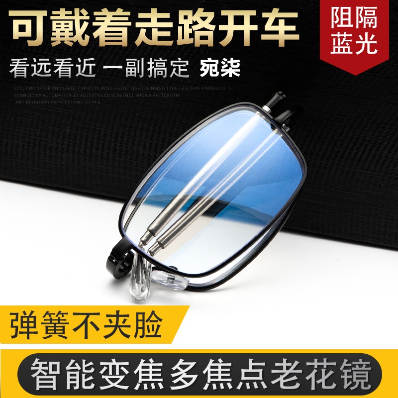 折叠款远近两用老花镜天线式【没带过不推荐】会有人不适应商品图