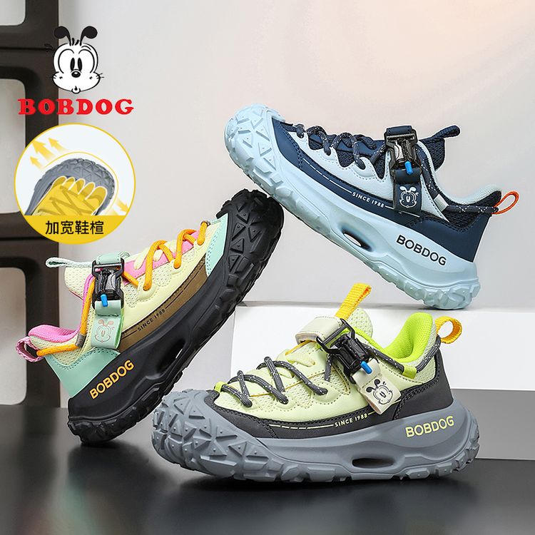 巴布豆童鞋男女童鞋子2026秋季新款儿童运动鞋网面透气中大童男孩商品图