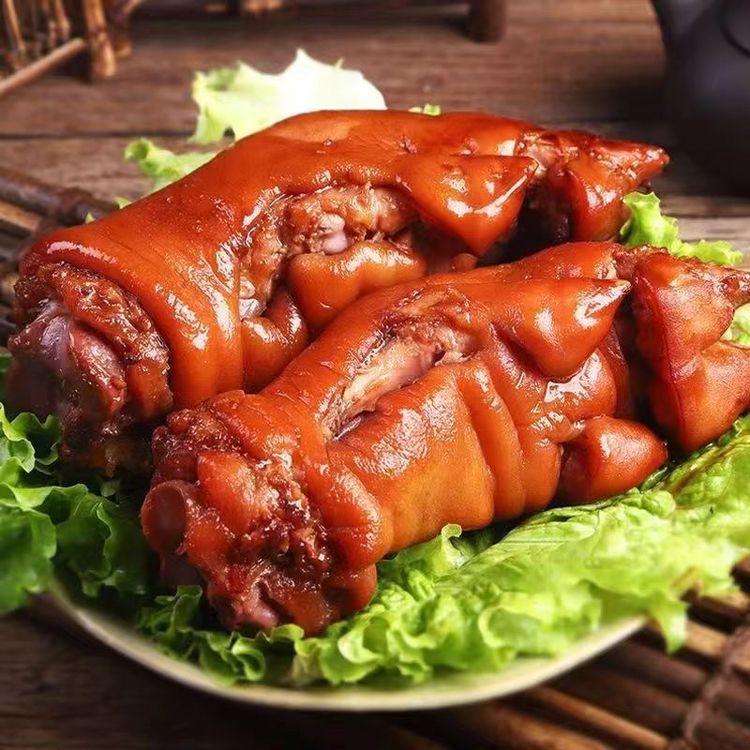 【买一送一】酱香猪蹄卤味熟食整蹄400克*2袋，赠辣椒油20克和手套商品图
