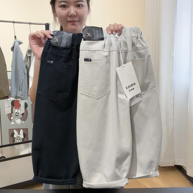 2026秋季纯棉美式百搭弯刀休闲男女宽松直筒工装长裤2640商品图