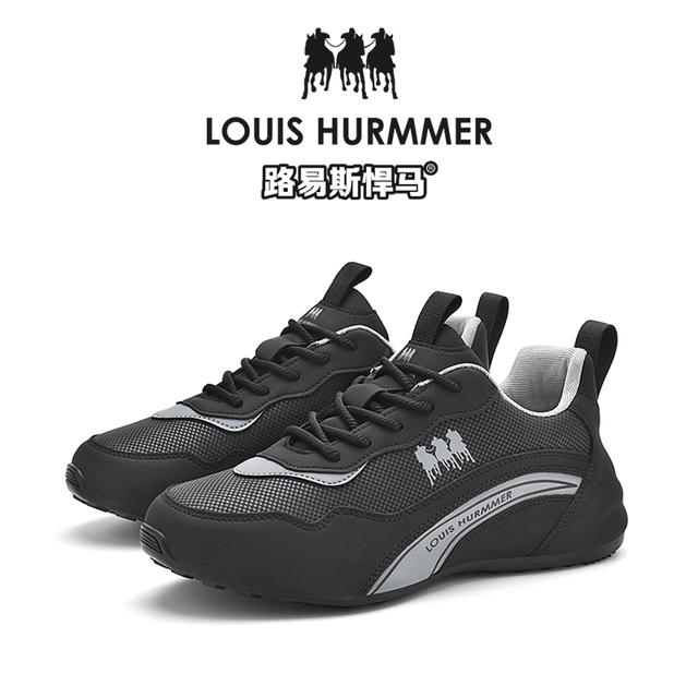 LOUISHURMMER路易斯悍马百搭时尚休闲手工高端定制增高软底帕拉鞋商品图