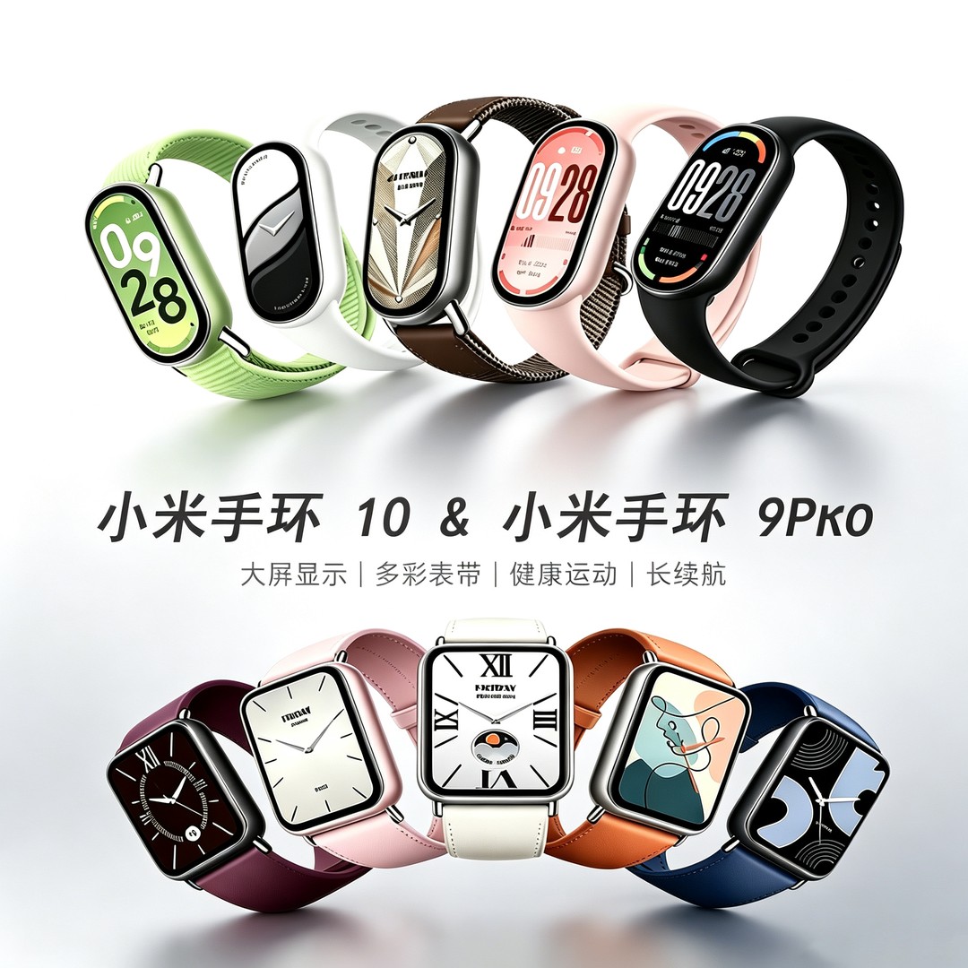 99新 Xiaomi/小米 手环10/NFC/9pro正品时尚爆款智能运动手环饰品商品图