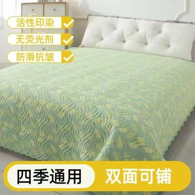【四季床盖】AB双面通用可机洗防滑三层加厚榻榻米床单褥子盖毯商品图