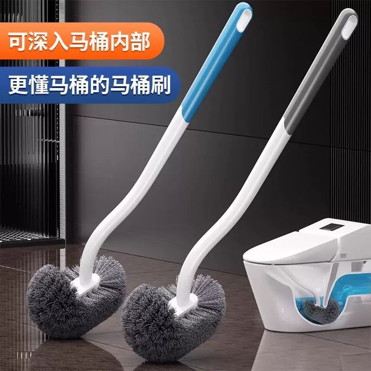 家用长柄马桶刷无死角清洁刷翘头挂墙式多功能浴室卫生间清洁刷商品图
