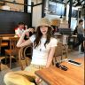正肩掐腰短袖t恤女夏季新款修身纯色简约基础款圆领百搭紧身上衣商品图